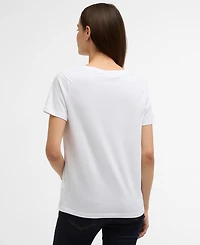 Barbour Women's Short-Sleeve Crewneck Clover T-Shirt