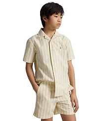 Polo Ralph Lauren Boys' 8-20 Striped Oxford Camp Collar Shirt