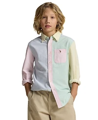 Polo Ralph Lauren Boys' 8-20 Long-Sleeve Oxford Fun Shirt