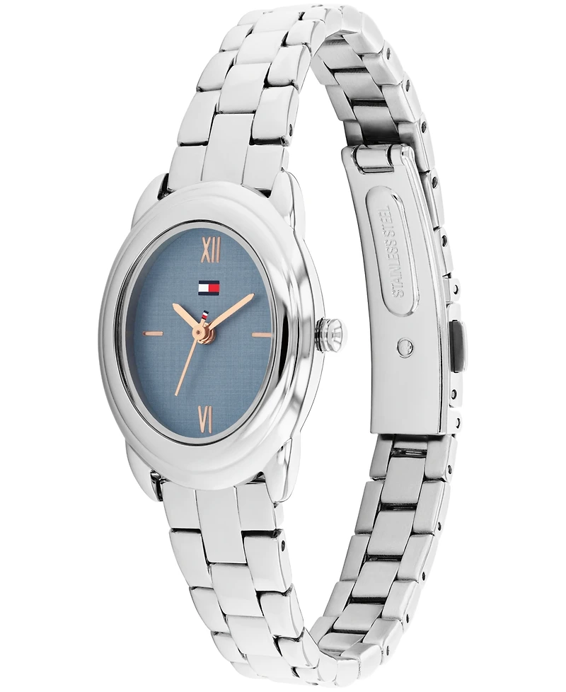 Tommy Hilfiger Women's Quartz Silver Tone Stainless Steel Bracelet Watch, 21.5mm