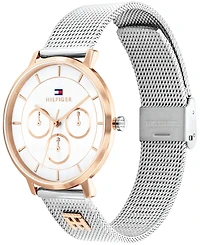 Tommy Hilfiger Women's Multifunction Two Tone Stainless Steel Mesh Bracelet Watch, 36mm