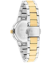 Tommy Hilfiger Women's Quartz Two Tone Stainless Steel Bracelet Watch, 28mm