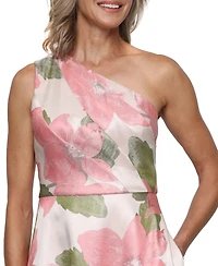 Alex Evenings Petite One Shoulder A-Line Gown