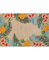 Liora Manne' Ravella 2280 Tropical Neutral 2' x 3' Indoor/Outdoor Area Rug