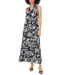 Vince Camuto Women's V-Neck Maxi Tiered Dress