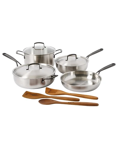 Babish Tri-Ply Stainless Steel 10-Piece Cookware Set
