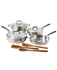 Babish Tri-Ply Stainless Steel 10-Piece Cookware Set