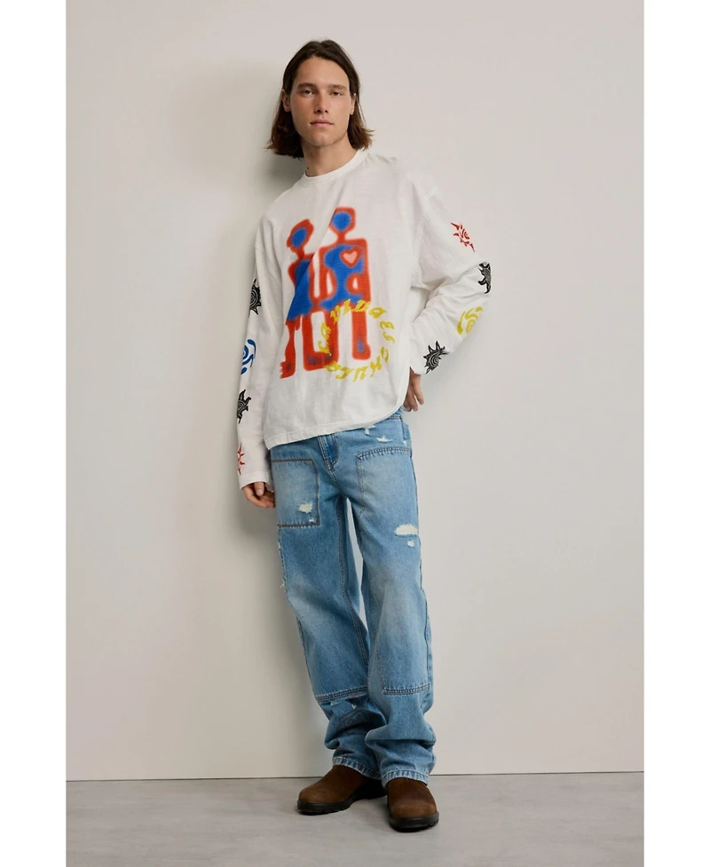 Desigual Men's Printed Cotton T-shirt