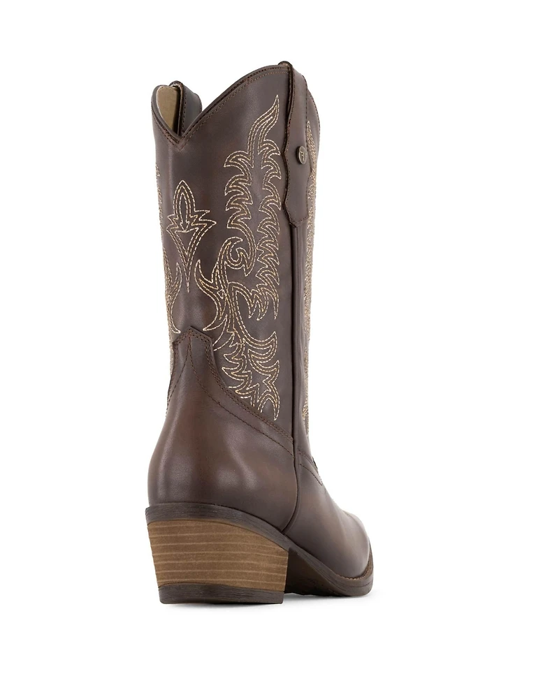 Forastero Women's Western Style Leather Boots