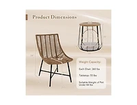 Slickblue Outdoor 3-Piece Patio Set with Integrated Pet House