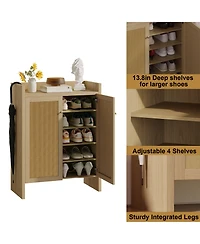 Rainsken Rattan Shoe Cabinet