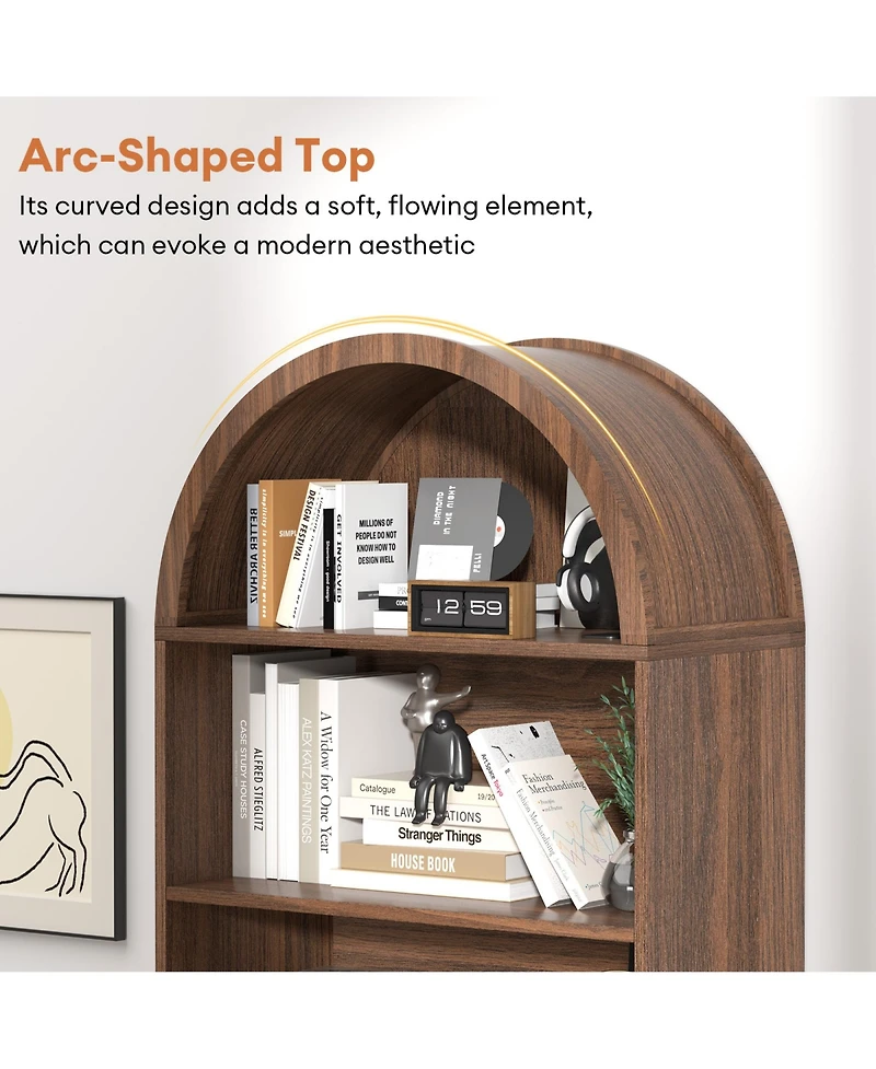 Rainsken Arched Bookshelf