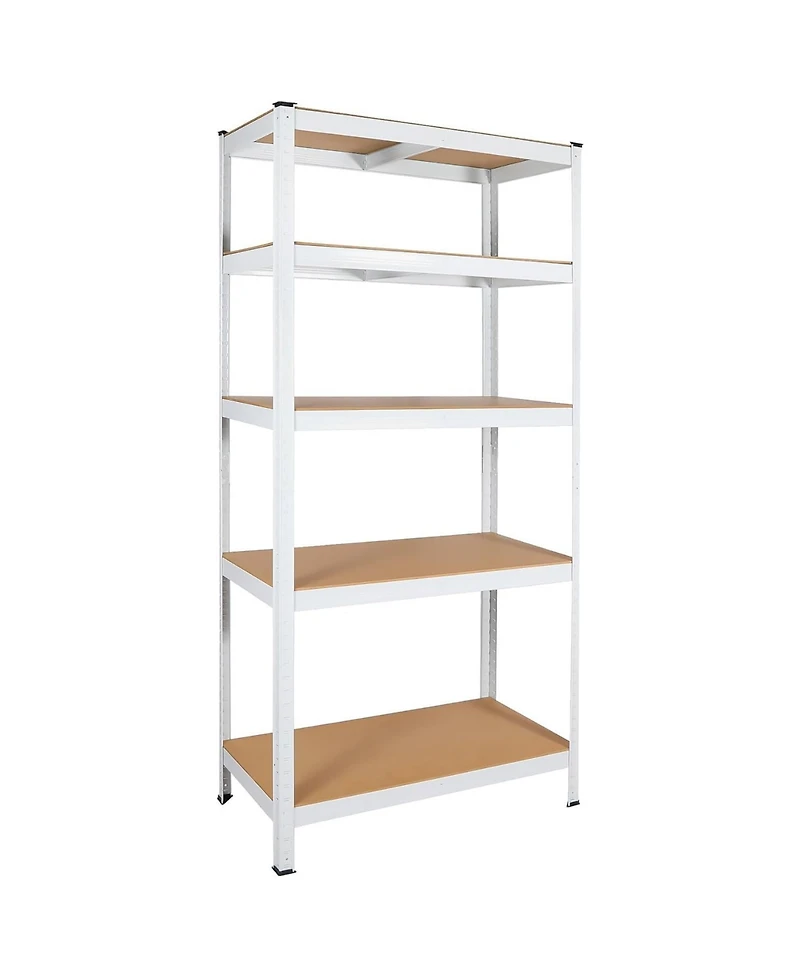 Rainsken Metal Shelving Unit, 5 Tier Adjustable Storage Rack, Heavy Duty Shelves for Warehouse, Basement and Pantry