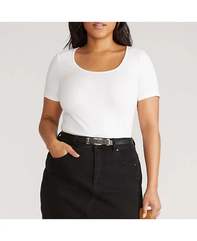 Universal Standard Women's Plus Scoop Neck Tee