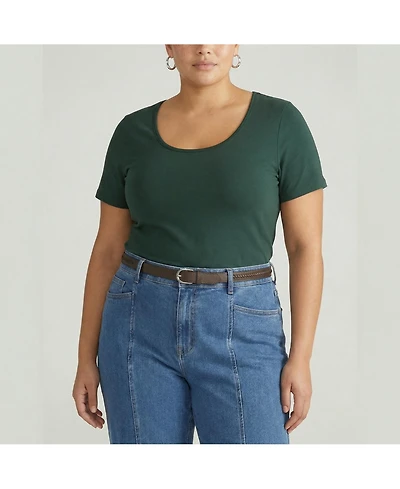 Universal Standard Women's Plus Scoop Neck Tee