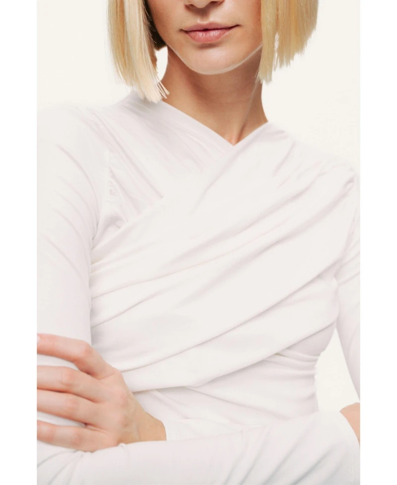 Nocturne Women's Draped Detail Long Sleeve Top