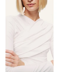 Nocturne Women's Draped Detail Long Sleeve Top