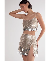 Nasty Gal Women's Embellished Star Trim Bralet