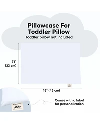 KeaBabies Toddler Pillowcase for 13X18 Pillow, Travel Pillow Case Cover