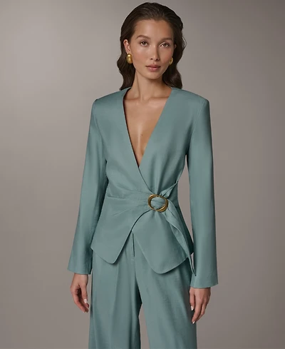 Donna Karan New York Women's V-Neck Jacket