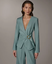 Donna Karan New York Women's V-Neck Jacket