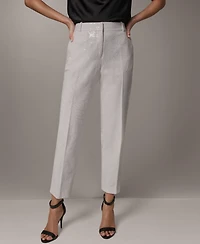 Donna Karan New York Women's Sequin Embroidered Pants