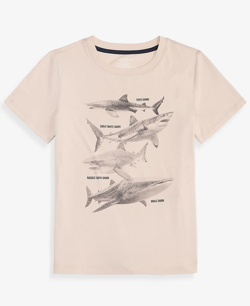 Epic Threads Boys' 5-20 Sharks T-Shirt, Macy's Exclusive