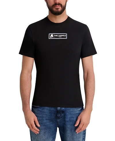 Karl Lagerfeld Paris Men's Regular-Fit Short-Sleeve Crewneck T-Shirt