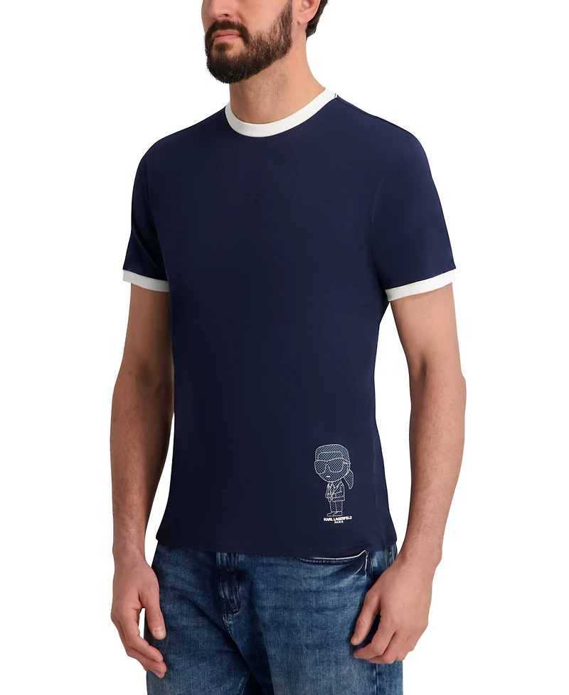 Karl Lagerfeld Paris Men's Regular-Fit Short-Sleeve T-Shirt