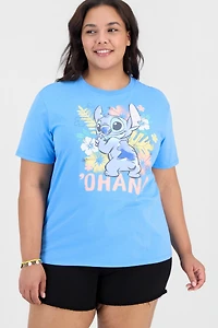 Disney Trendy Plus Stitch Ohana Crewneck Tee