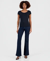 I.n.c. International Concepts Women's Contour Jersey Short Sleeve T-Shirt