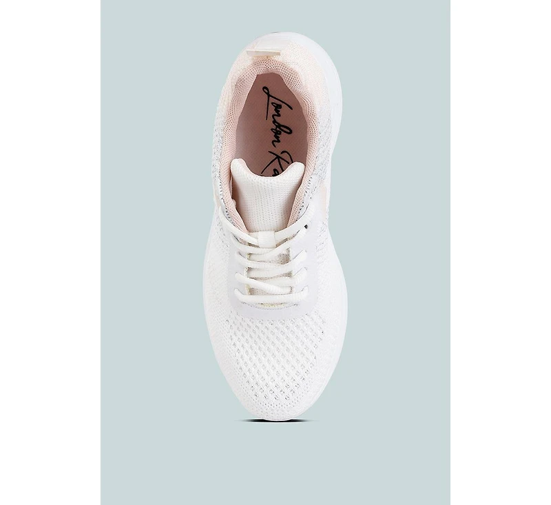 synthia contrasting chunky sneakers