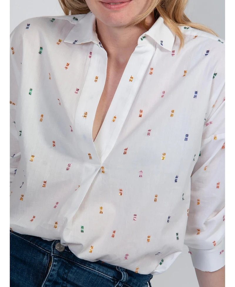 Cape Cove Women's Spot Relaxed Blouse