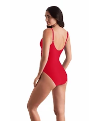 Mimi Flamingo Women's Sonny V-Neck One-Piece Swimsuit