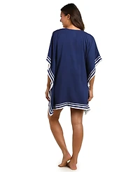 La Blanca Women's Mariner Blooms Printed Cover-Up Caftan