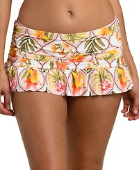 La Blanca Women's Palm Nouveau Ruffled Skirt