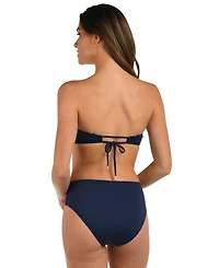 La Blanca Women's Americana Knot Front Bandeau Top