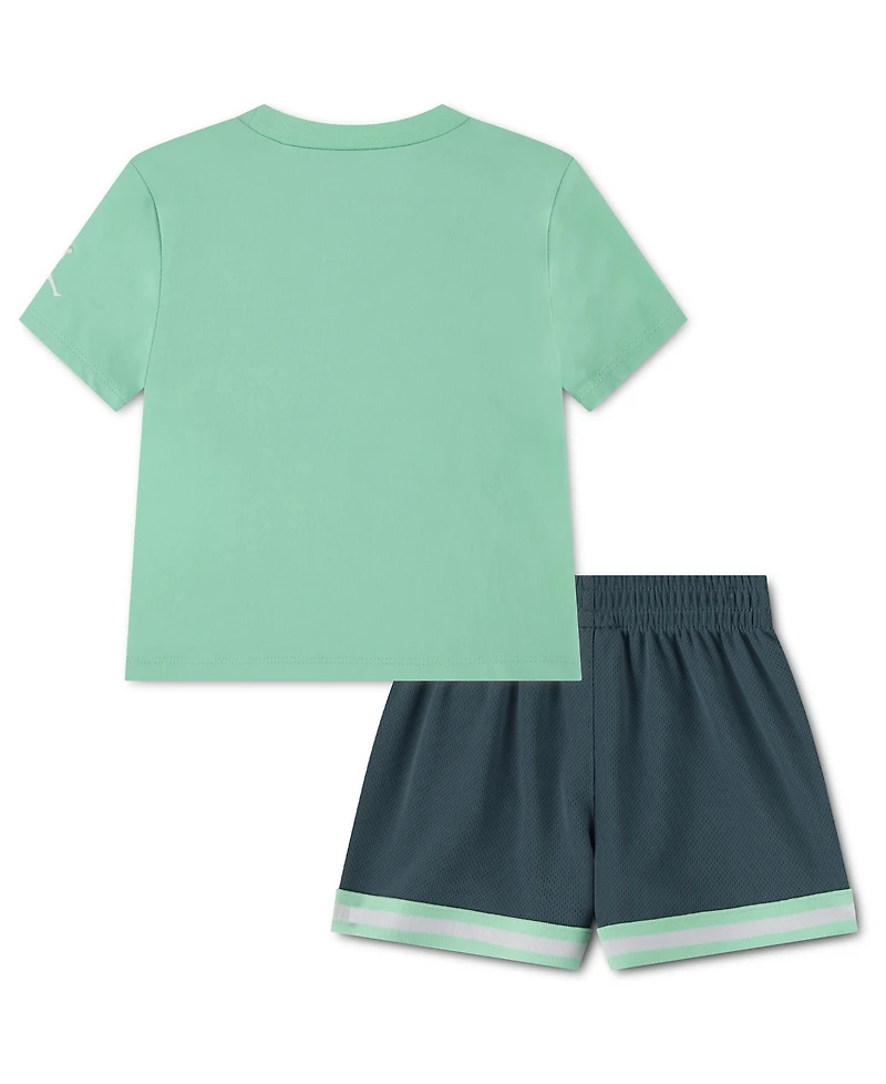 Jordan Boys' 4-7 Crewneck T-Shirt and Shorts, 2-Piece Set