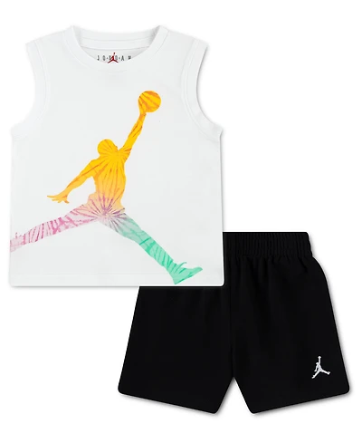 Jordan Boys' 2T-4T Crewneck Tank Top and Shorts, 2-Piece Set