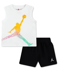 Jordan Boys' 2T-4T Crewneck Tank Top and Shorts, 2-Piece Set