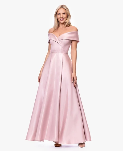 Xscape Women's Off-The-Shoulder Ball Gown