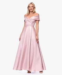 Xscape Womens Off The Shoulder Ball Gown