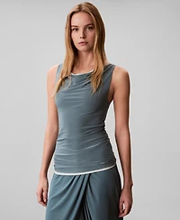 Calvin Klein Women's Second Skin Reversible Sleeveless Tank Top