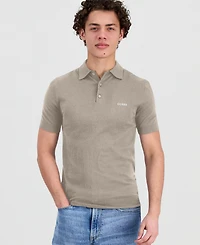 Guess Men's Lex-Knit Spread Collar Polo Shirt