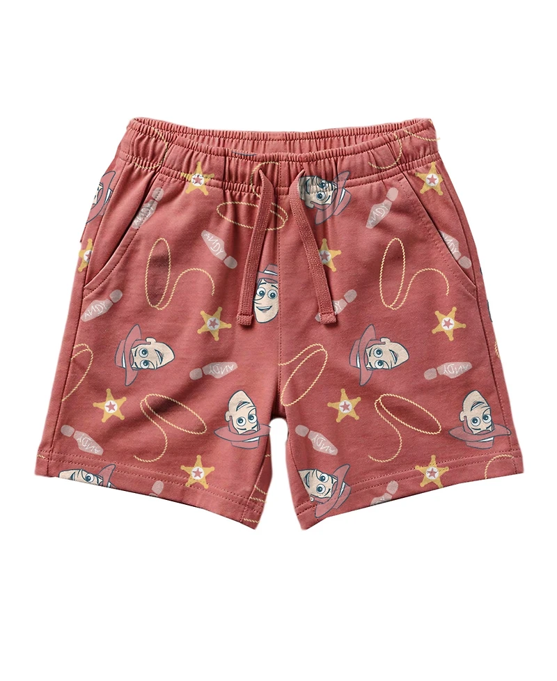 Toy Story Boys' 2T-5T Short-Sleeve Polo Shirt and Shorts, 2-Piece Set
