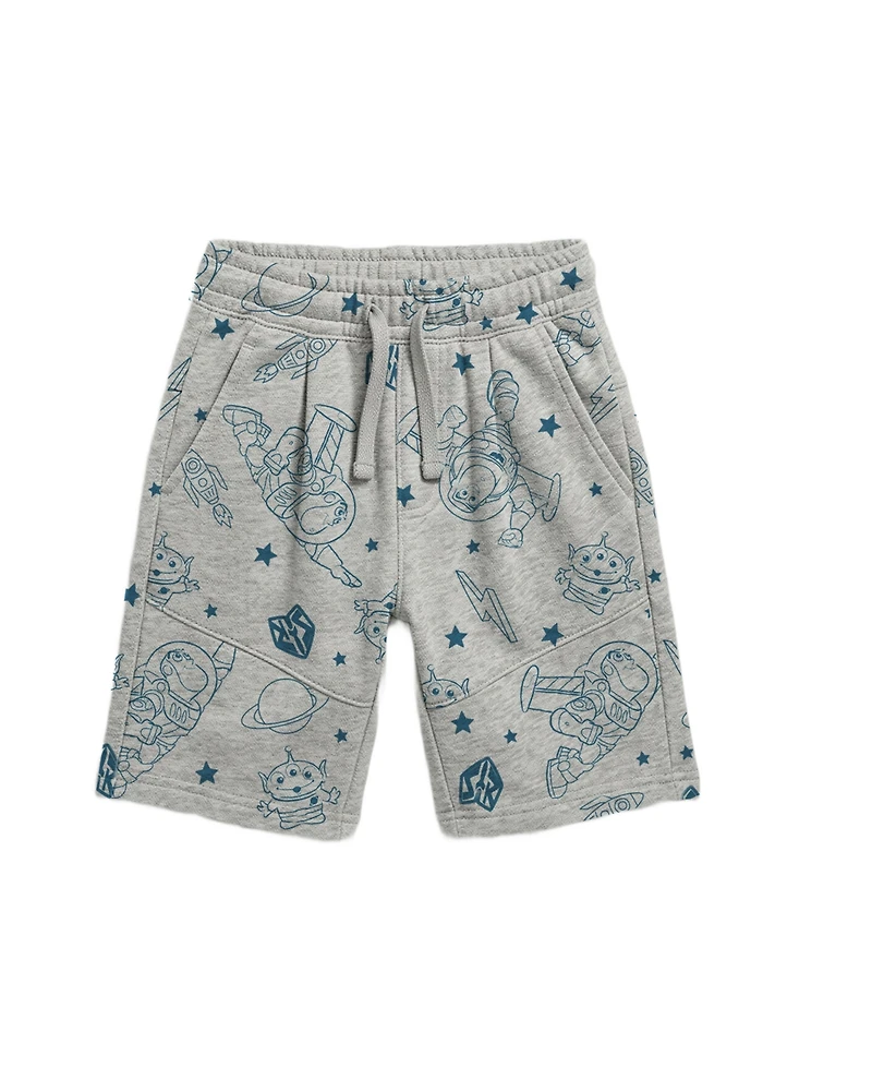 Toy Story Boys' 2T-5T Short-Sleeve Hoodie and Shorts, 2-Piece Set