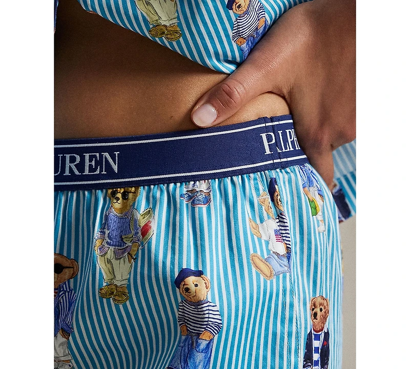 Polo Ralph Lauren Women's Iconic Bear Madison Pajama Set