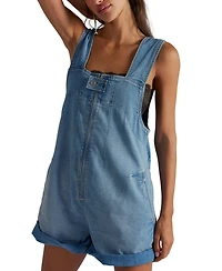Free People Women's Square Neck Jude Shortalls
