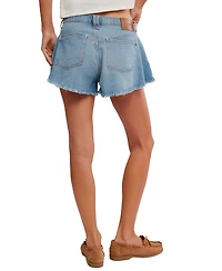 Free People Women's Sparks Mid-Rise Denim Shorts