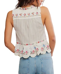 Free People Women's Ellis V-Neck Blouse